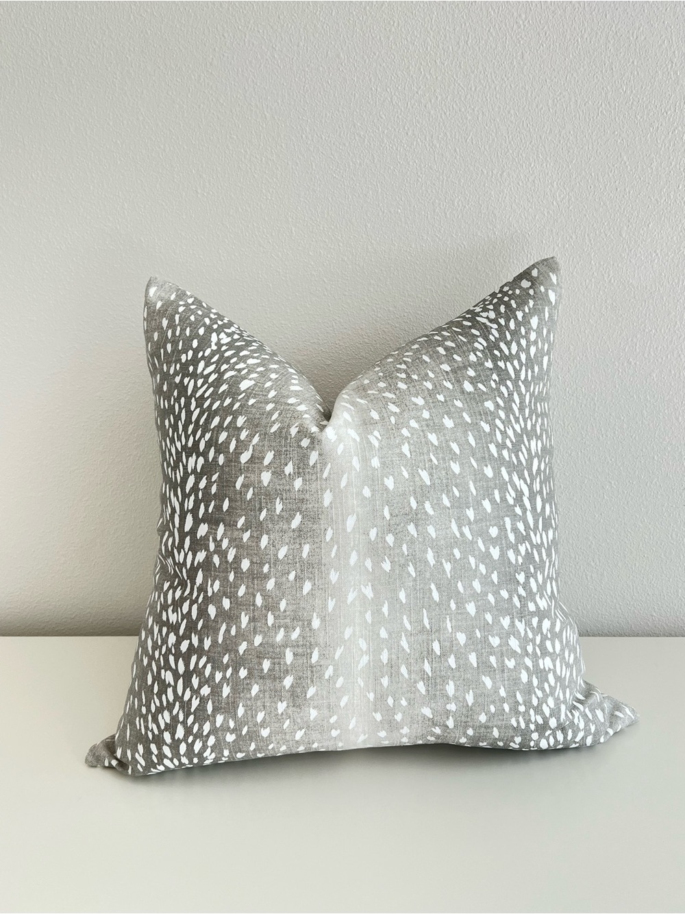 Gray Ombré Fawn Pillow Covers
